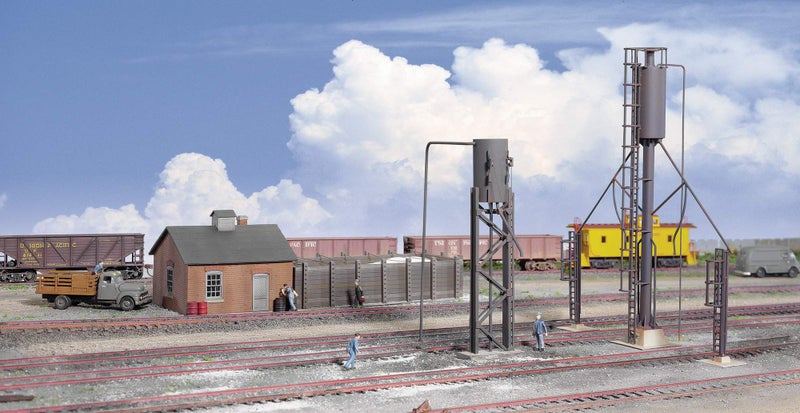 Walthers Cornerstone Series N Scale Kits Sanding Tower & Drying House, 8, grey - Image 1